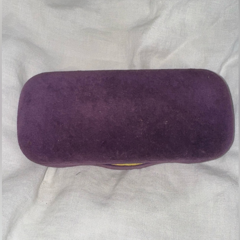 Gucci Purple Velvet Hard Clamshell Eyeglass or Sunglasses case
